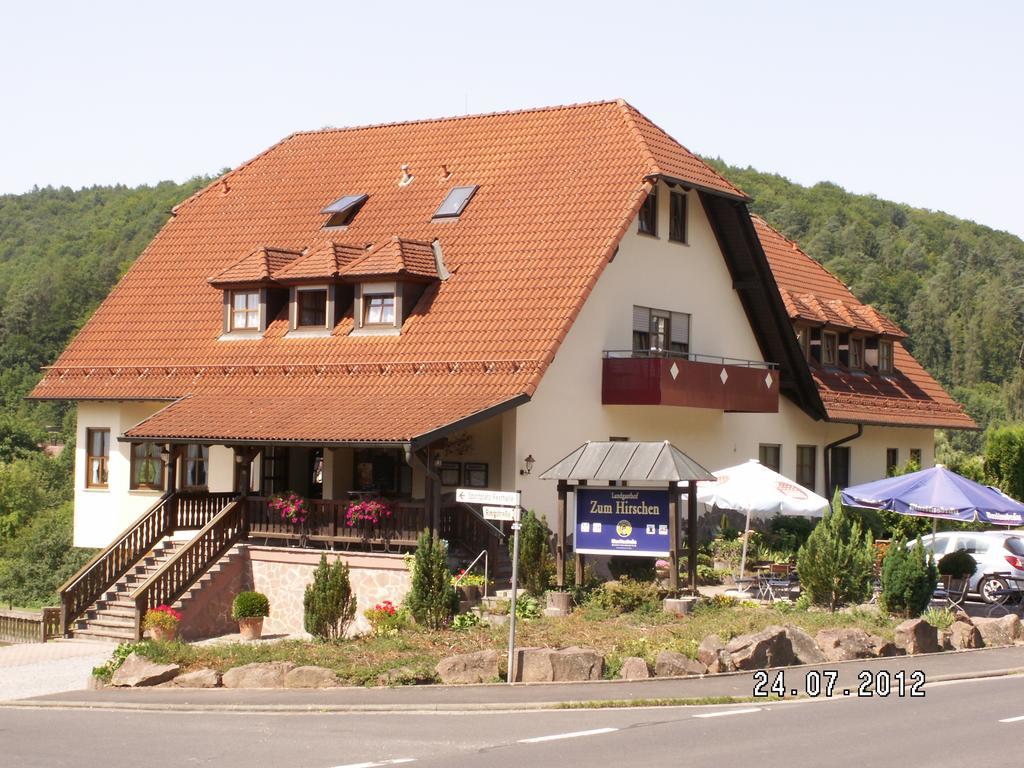 Hotel Landgasthof Zum Hirschen Hafenlohr Exterior foto